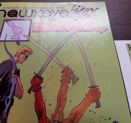 Hawkeye vs. Deadpool (2014) #2 & 3 EACH SIGNED Gerry Duggan with Notarized WOS - Picture 15 of 17
