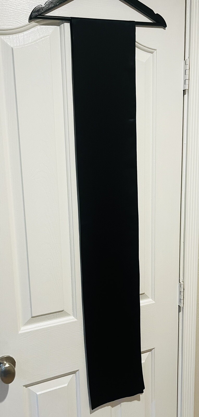 VTG - Extra Long Couture Silk Satin Skinny Scarf / Sash /  Belt 8" W x 98" L