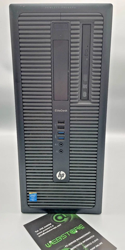 PC HP 800 G1 TOWER i7 4770 512GB SSD 16GB FATTURA GARANZIA WIN 10