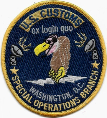 US Customs SPECIAL OPERATIONS Patch Washington ZOLL Douanes ZFA ZUZ Abzeichen