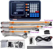 3Axis Linear Scale 150&300&600mm DRO Display Digital Readout for CNC Milling