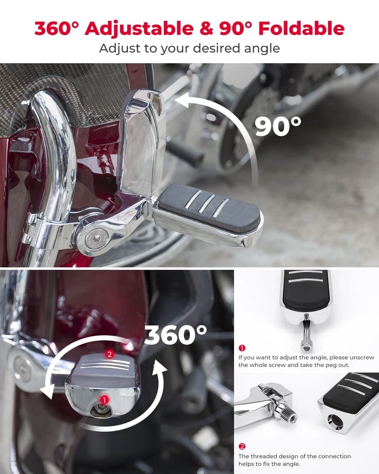 Clavijas universales para carretera de motocicleta para barra de carretera Road King 1 1/4 1,25 Foto 2 de 4