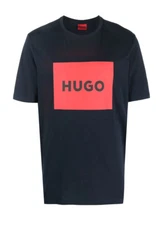 HUGO BOSS MENS NAVY T-SHIRT DULIVE 222 50467952405