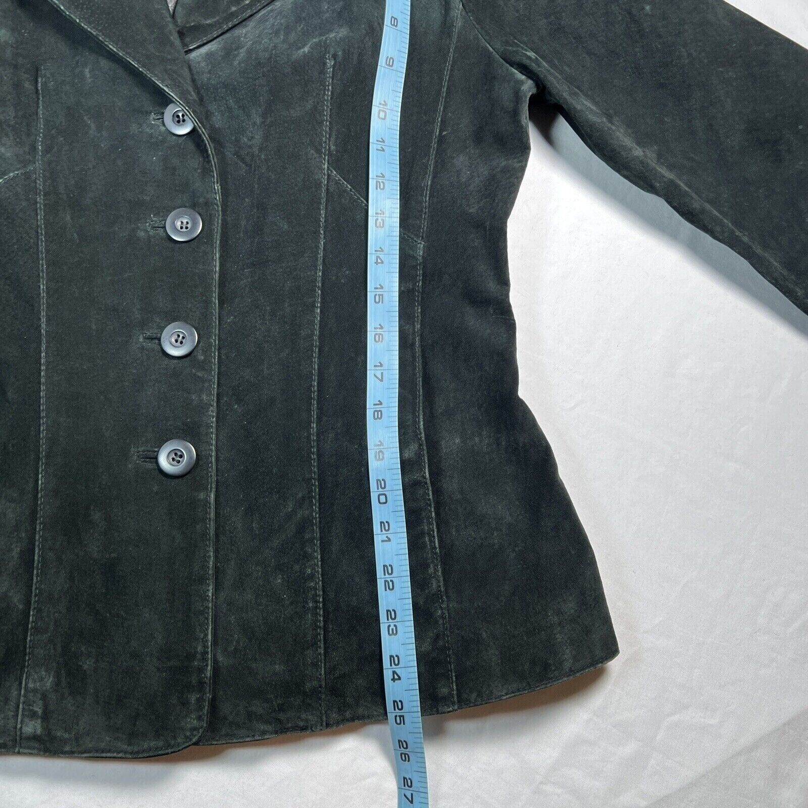 Wilson's Leather Vintage Black Suede Coat women's… - image 3