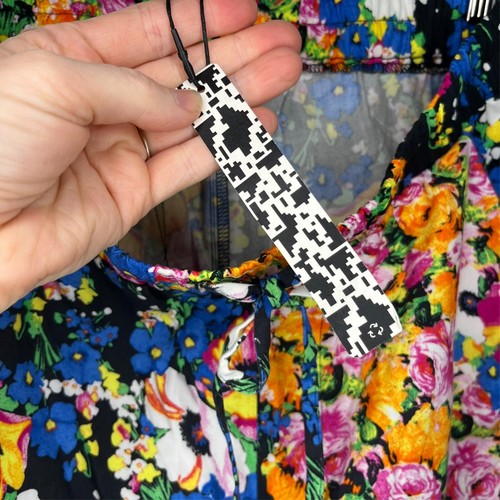 Asos Made In Kenya Boxy Shorts Womens XS Viscose Floral Relaxed Pull On Pockets - Picture 14 of 16