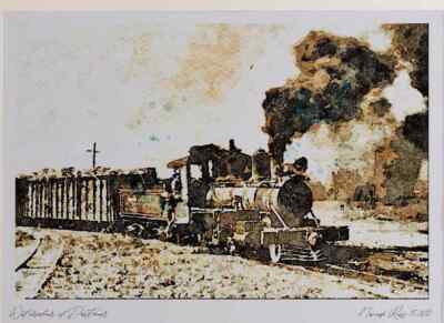 788014 Baldwin 2-6-0 Nr. 1138 Simon Bolivar Zuckermühle Kuba A3 Aquarelldruck