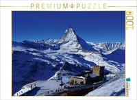 Calvendo Puzzle Gornergrat Mit Matterhorn. Zermatt 1000 Teile Puzzle Quer | 1000