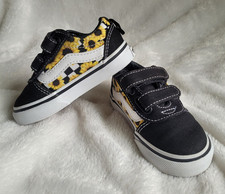 Vans Ward V Sunflower Checker Low Top Shoes Toddler size 5