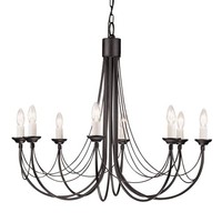 Schwarzer Kronleuchter Rustikales Design Ø86Cm GroßE Leuchte Esstisch Wohnzimmer
