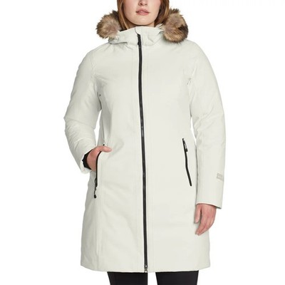 Eddie Bauer Women's Down Parka Coat Cream Size M