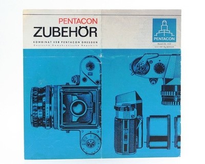 Pentacon Magazine Accessories For Single-Lens Reflex Cameras Instruction Manual