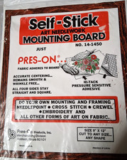 Press-on Self-Stick AArt and Needlework Mounting Board 9 x 12" or Cut to Size