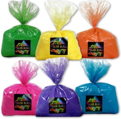 Color Powder 6 Pack 5lbs/ea. Of Pink Orange Yellow Green Blue Purple
