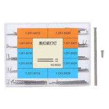 100Pcs Steel Watch Band Clasp Tube Friction Pin Pressure Bars Pins Rivet Ends