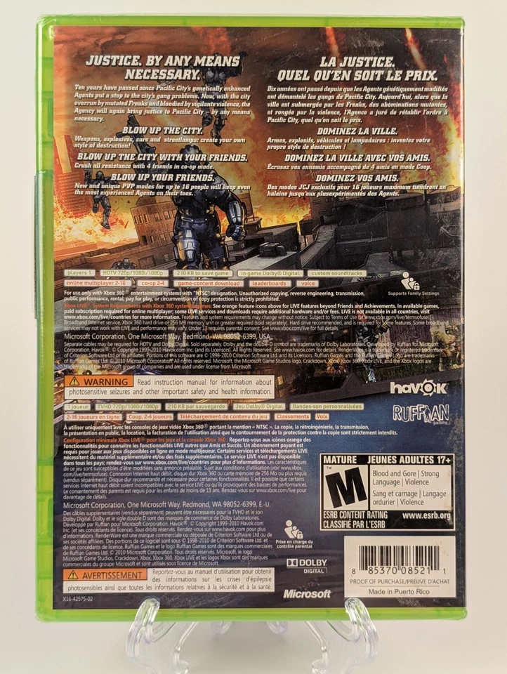 Crackdown 2 (Microsoft Xbox 360, 2010) ---- ➡️BRAND NEW SEALED🔥🔥 - Image 2 of 4