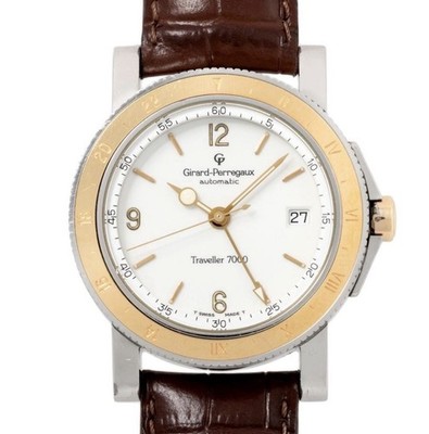 Girard-Perregaux Traveller 7000 Automatic Steel 18K Gold Box Papers