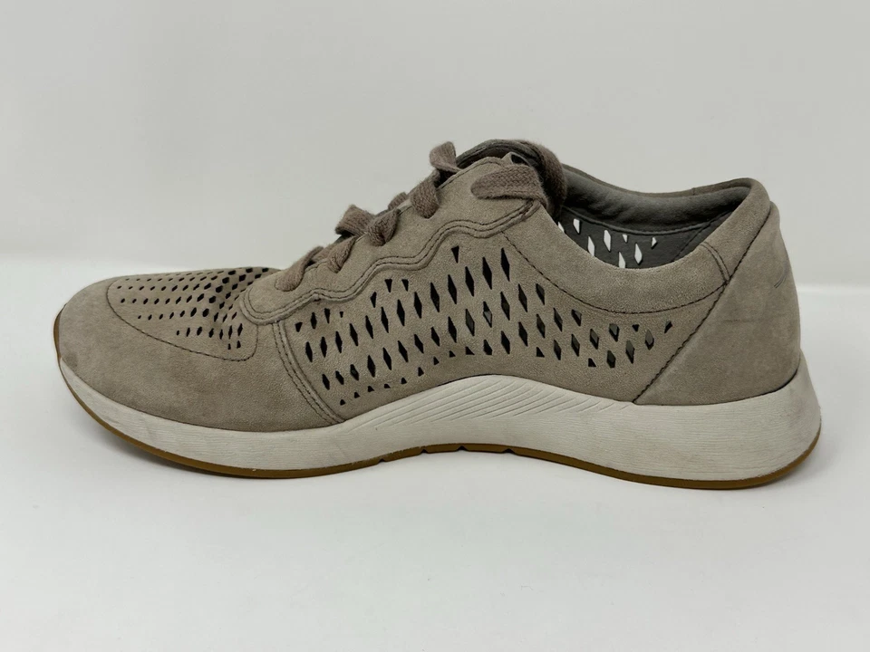 Кроссовки женские DANSKO Charlie Shoes 37 размер США 6,5-7 серо-коричневые перфорированные замшевые - Изображение 3 из 4