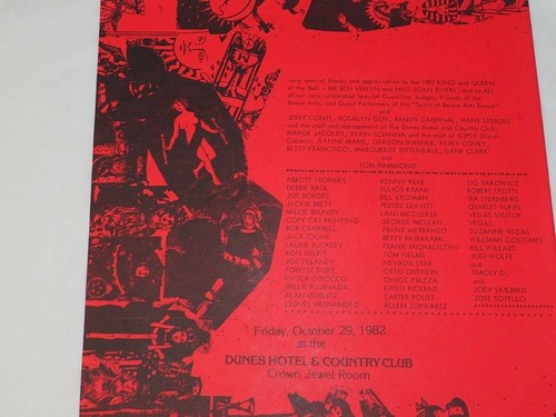 1982 BEAUX ARTS HALLOWEEN BALL DUNES HOTEL LAS VEGAS - Picture 5 of 8