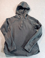Columbia Women's Gray Herringbone Fleece Hooded Pullover Hoodie Size M