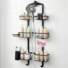 Extra Large Shower Caddy Hanging, Rust-Resistant Shower Organizer Hanging, 3 Tie