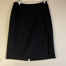 Calvin Klein Women's Skirt Black Zip Up Back Size 8