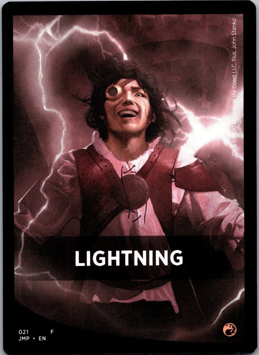 Magic Lightning Theme Card Jumpstart 21 Lightly Played
