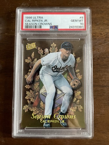 1996 Fleer Ultra Cal Ripken JR Season Crowns #8 -  PSA 10 - Orioles HOF