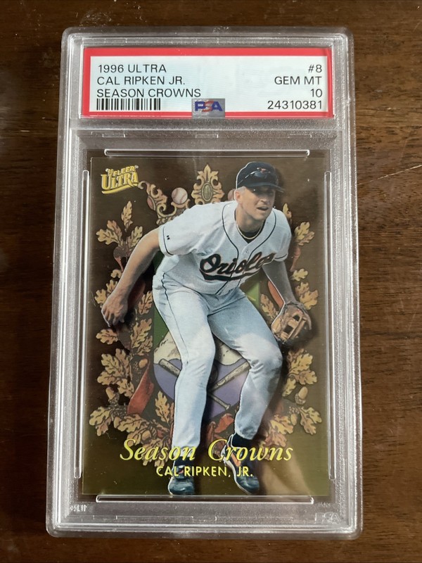 1996 Fleer Ultra Cal Ripken JR Season Crowns #8 -  PSA 10 - Orioles HOF