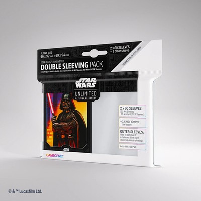 Double Sleeving Pack Darth Vader Zubehör Gamegenic Star Wars Unlimited Hüllen
