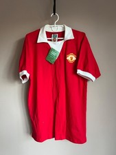 Manchester United 1974 Home Football Shirt Retro Score Draw Soccer Size L #7