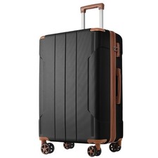 Hardshell Luggage, Lightweight Durable ABS Suitcases with Double Wheels