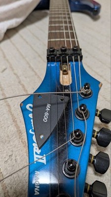 Electric Guitar Aria Pro II Magna Series Black / Blue with Soft