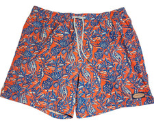 Vineyard Vines Chappy Swim Trunks Sailor Red w/Seahorses 7" Inseam Mens Size L