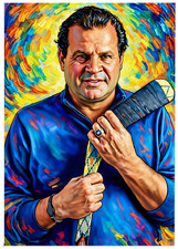 MIKE ERUZIONE * Fun Novelty * SPORTS CELEBRITY * Illustrated Art Card * ATC ACEO