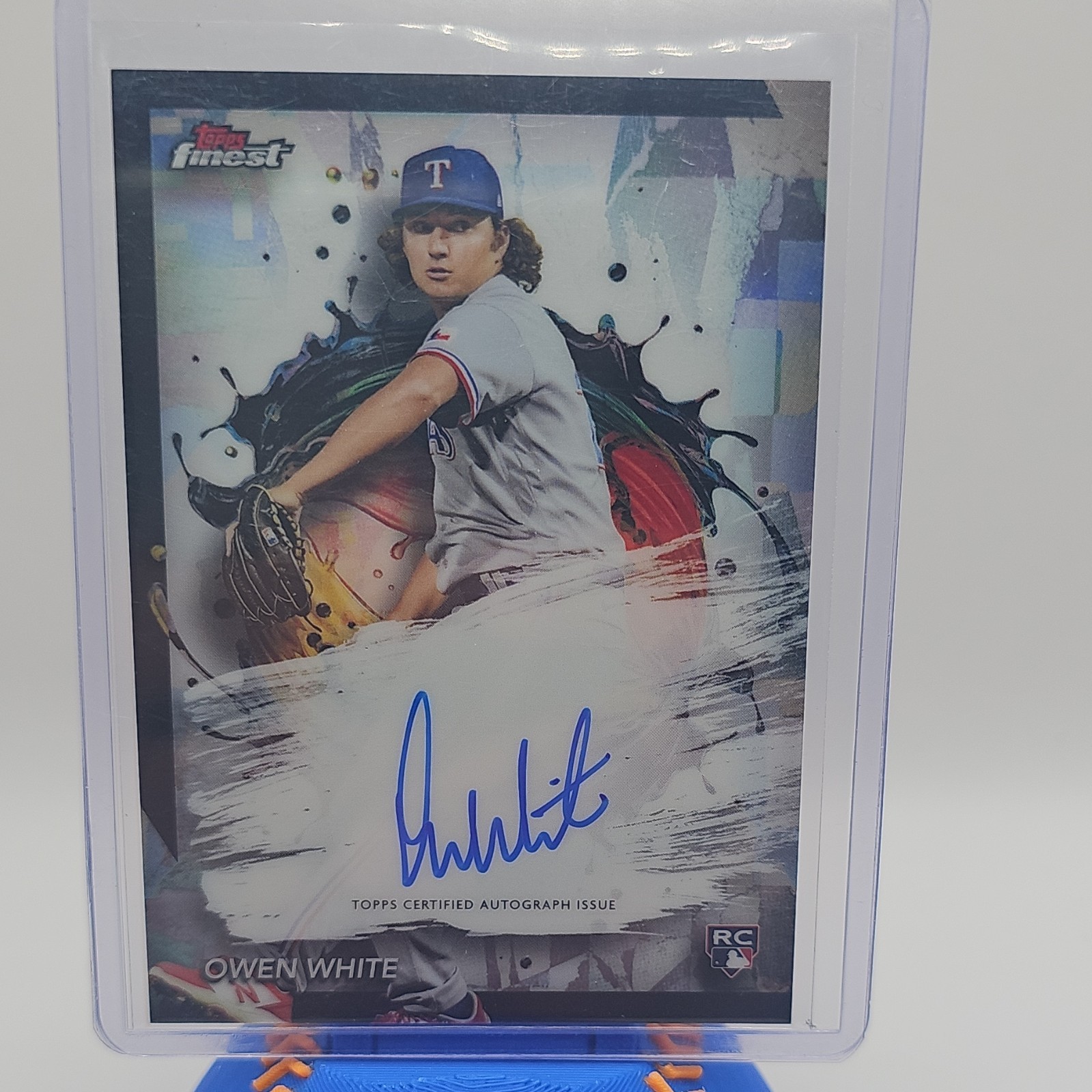 Topps Finest 2024 Owen White Rangers Finest Autographs Refractor RC Auto FA-OW
