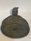 Vintage Brass Elf Gnome Trinket Dish Art Decor Dish — photo 1