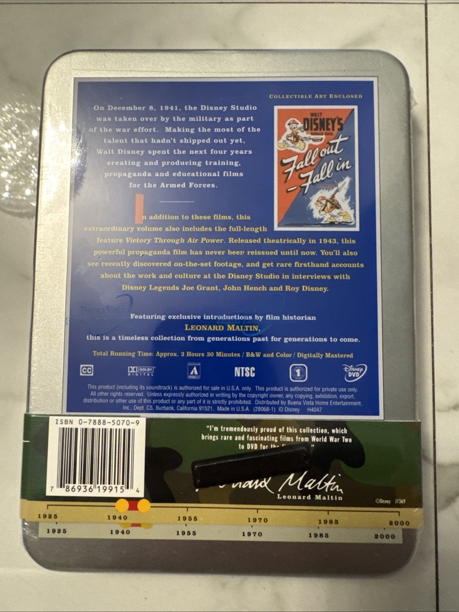 Walt Disney Treasures: On the Front Lines (DVD, 2003, 2-Disc