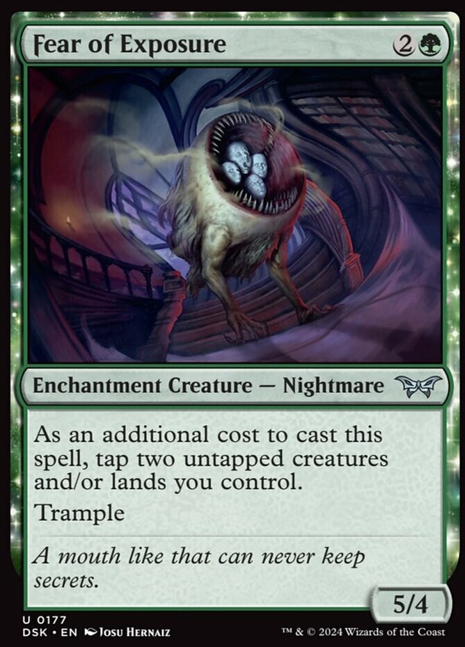 Fear of Exposure - Foil Duskmourn: House of Horror Near Mint, English