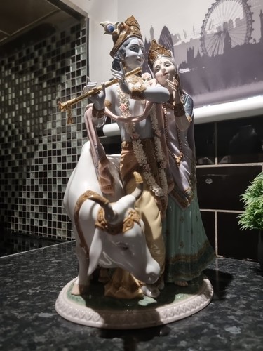 Lladro Large Limited edition 2177/3000 Lord Radha Krishna sculpture Mint Cond. - Picture 15 of 24
