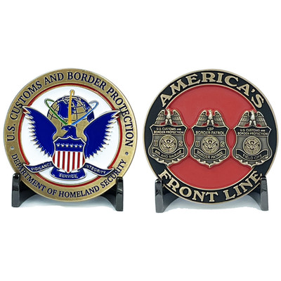 EL7-010 New CBP seal Challenge Coin Field Ops Border Patrol Air and Marine Chall
