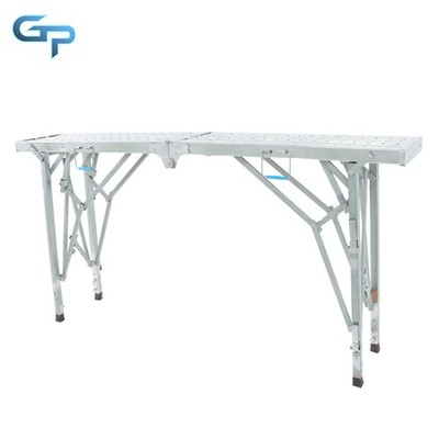 1.8m Adjustable Height Scaffolding Platforms Portable Folding Work Platform