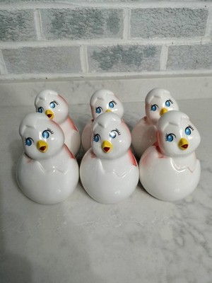 Set of 6 Target Spritz ~4.75'' Ceramic Easter Chick Spring Decorations