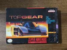 1992 Vintage Super Nintendo Top Gear Complete