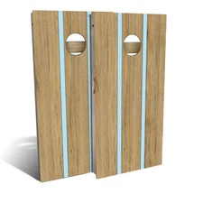 Powder Blue Cornhole Boards Skips Garage Baltic Birch 2x4 Portable Set