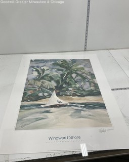 Vintage Set of 2 Signed Art Print Posters by Willard Bond