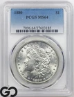 1880 Morgan Silver Dollar Coin PCGS MS 64 ** Blast White Premium Quality Blazer!