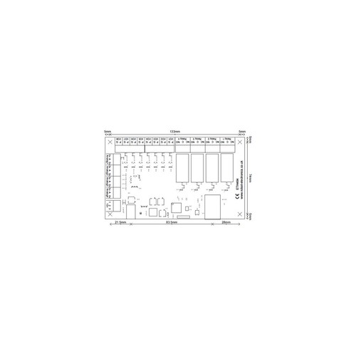 Card Ethernet 4 Relay 16 A, 8 I/O Digital And 4 Way Analogue - Picture 4 of 7