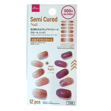Daiso Japan Semi Cured Change Color Nail Sticker