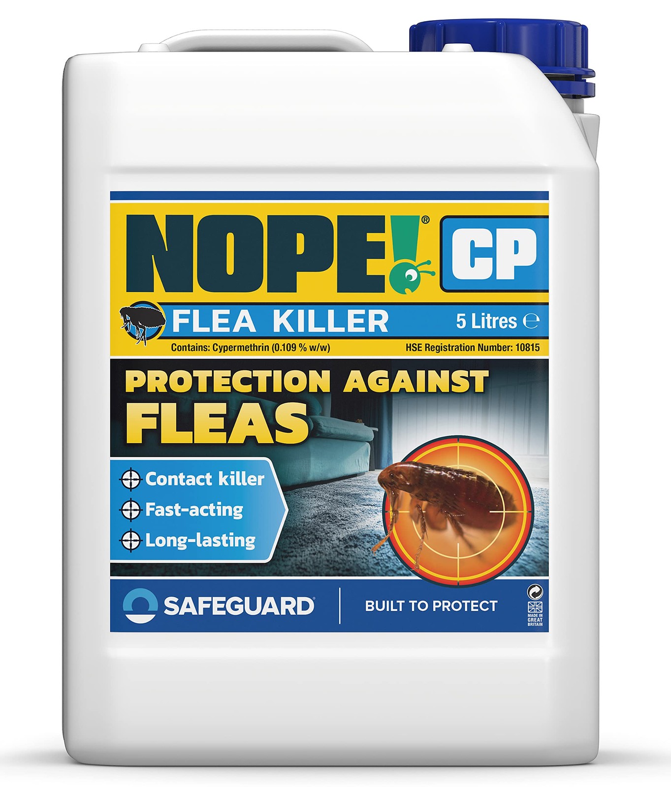 Nope! (5L) Nope Flea Spray For The Home - Fast-Acting, Odourless & Non-Staining. Indoor & Outdoor Flea Killer - Image 2