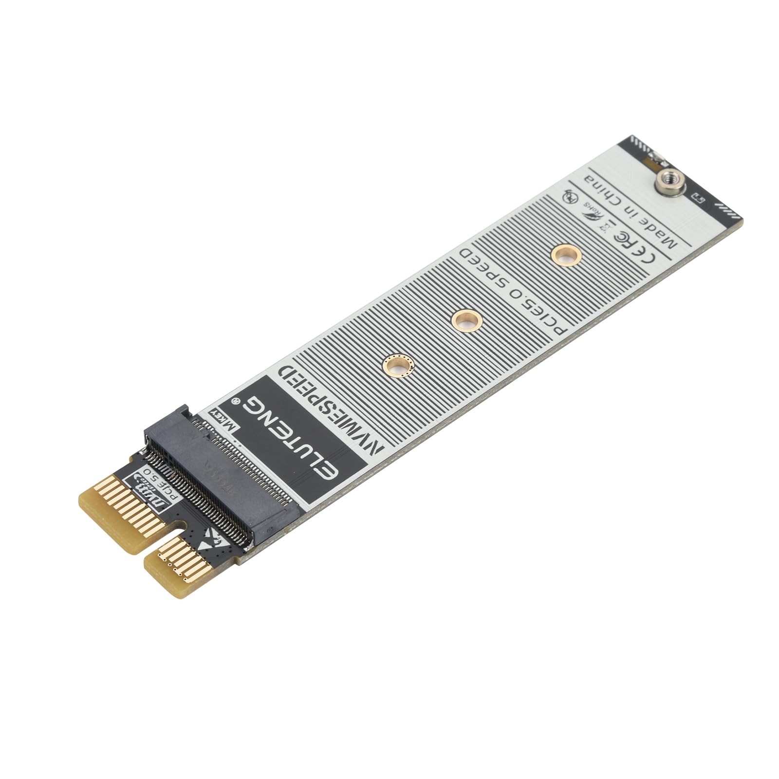 ELUTENG M.2 NVMe to PCIe Adapter with Aluminum Heatsink and Low Profile Slot